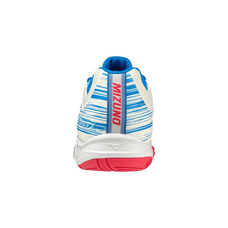 Sky Blaster 2 Women Badminton Shoes - White x Blue x Red