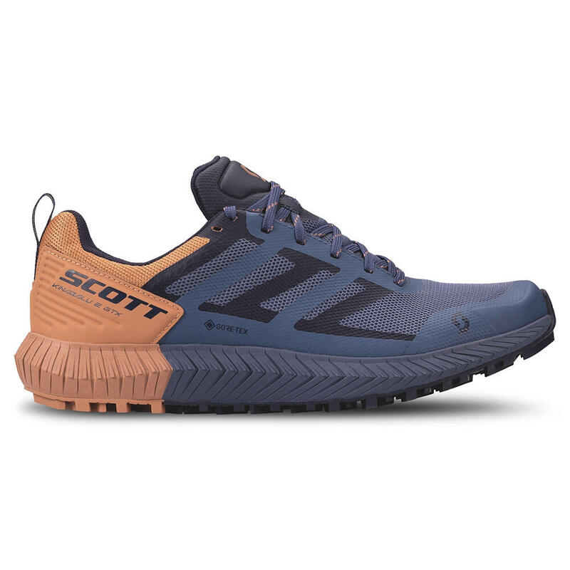 Kinabalu 2 GORE-TEX Women Trail Running Shoes - Dark Blue/Orange