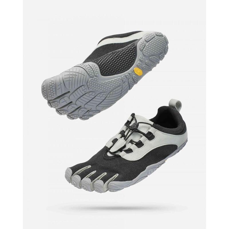 21M8001 V-RUN Men Fivefingers Shoes - Black/Grey
