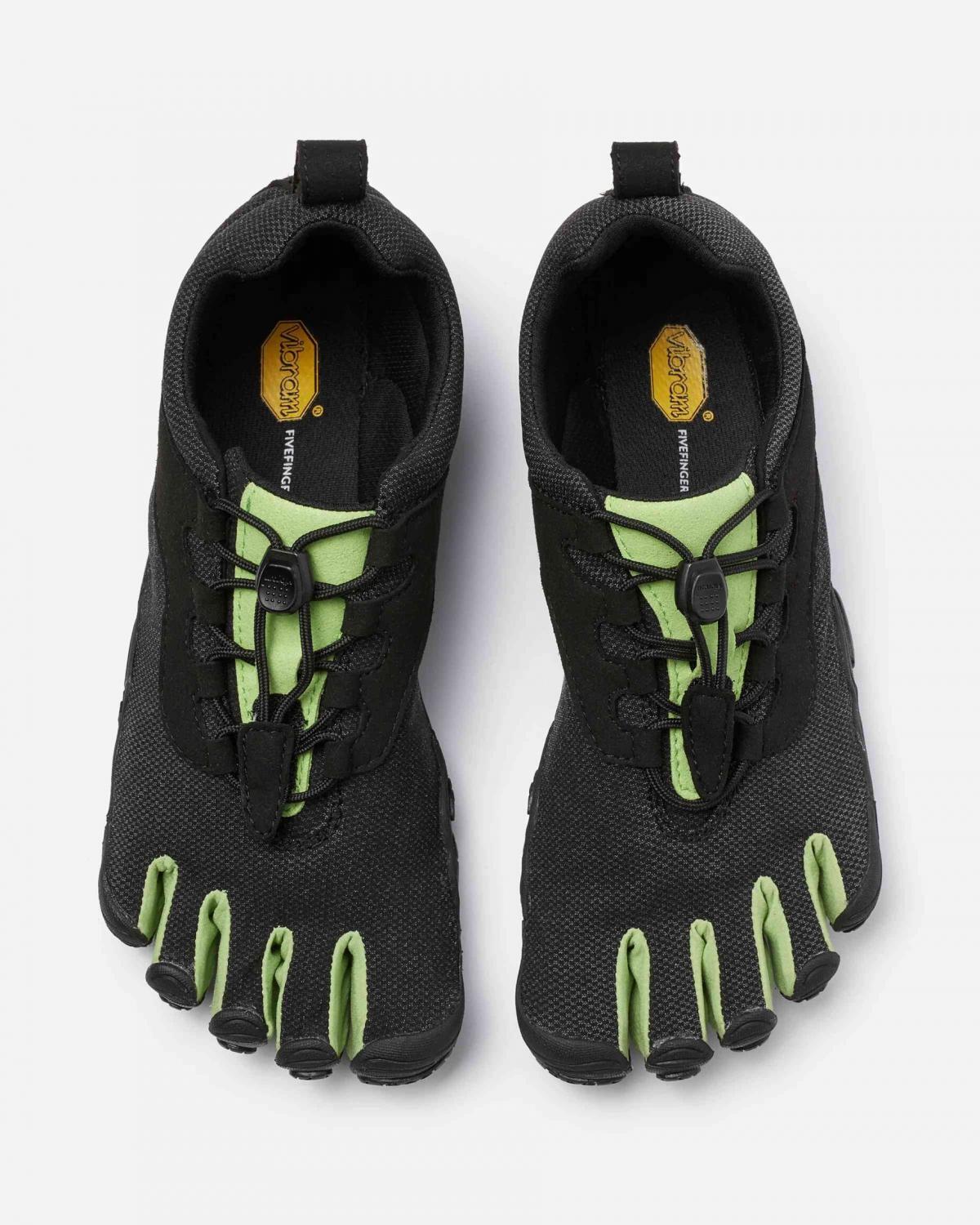 21W8002 V-RUN Women Fivefingers Shoes - Black/Green