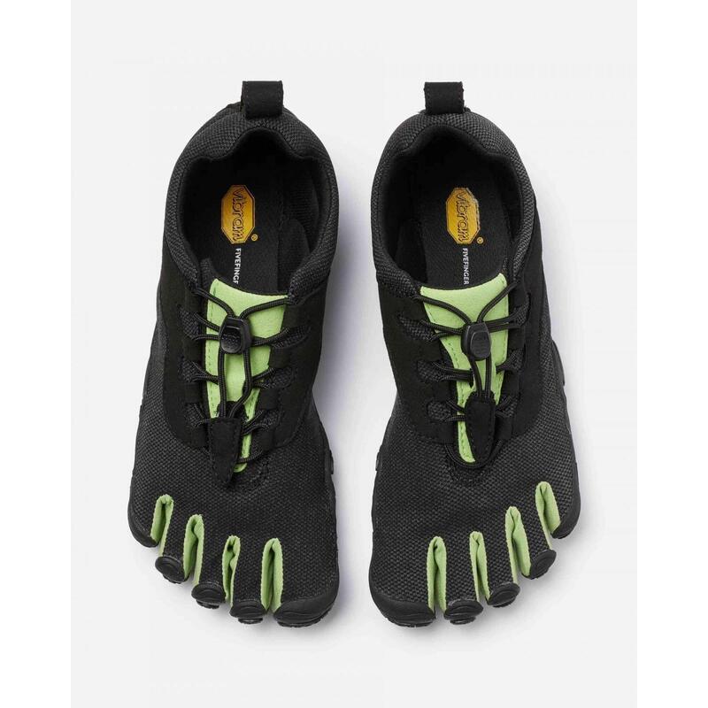 21M8002 V-RUN Men Fivefingers Shoes - Black/Green