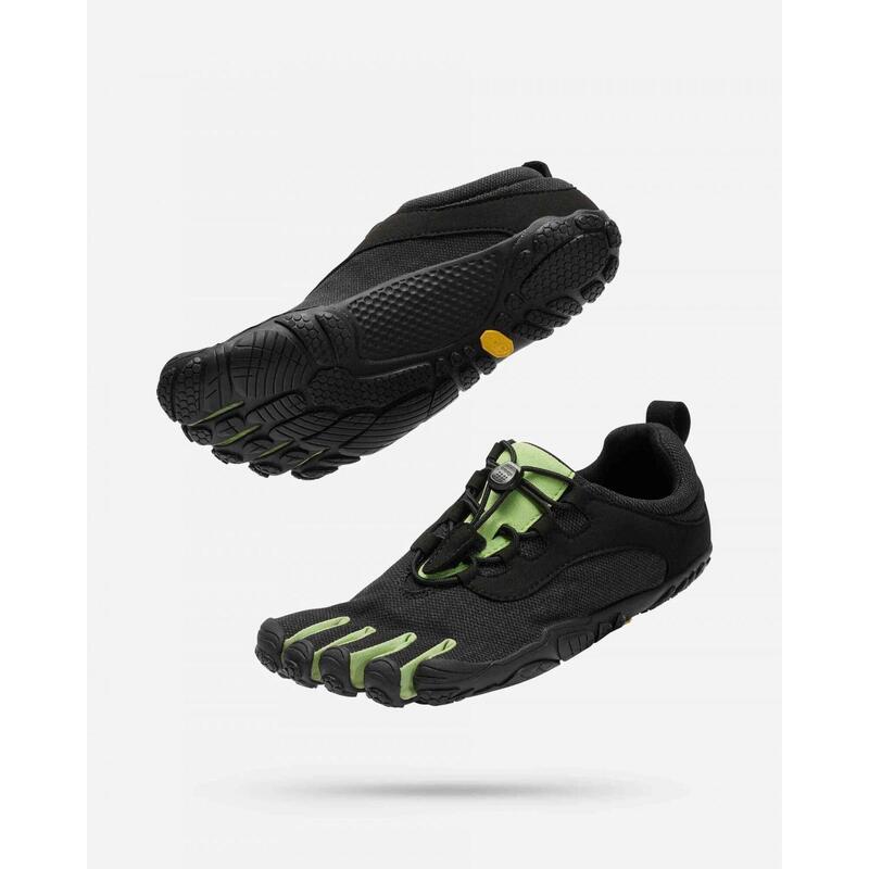 21M8002 V-RUN Men Fivefingers Shoes - Black/Green