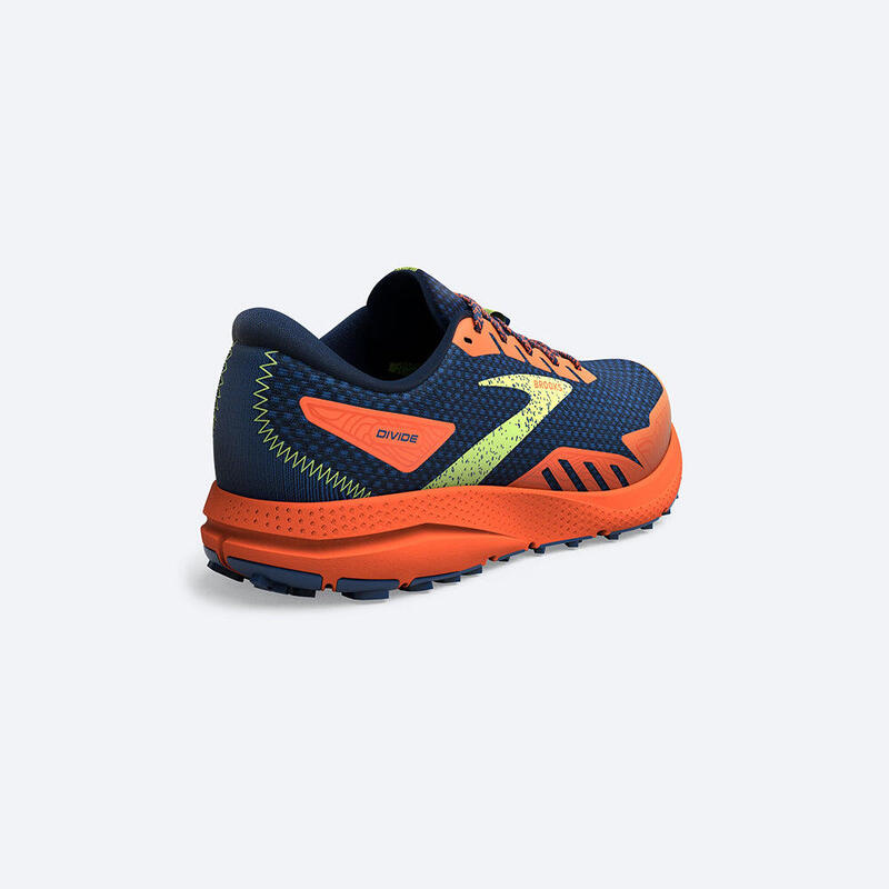 Divide 4 Men Trail Running Shoes - Blue x Orange