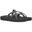 OLOWAHU WOMEN'S FLIP-FLOPS - PALMS BLACK/ WHITE