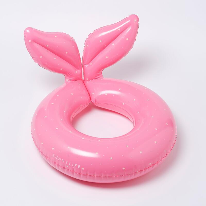 兒童玫瑰美人魚游泳圈/水泡 - 粉紅色