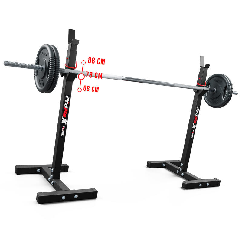 Rack per bilanciere con panca regolabile | Squat Rack