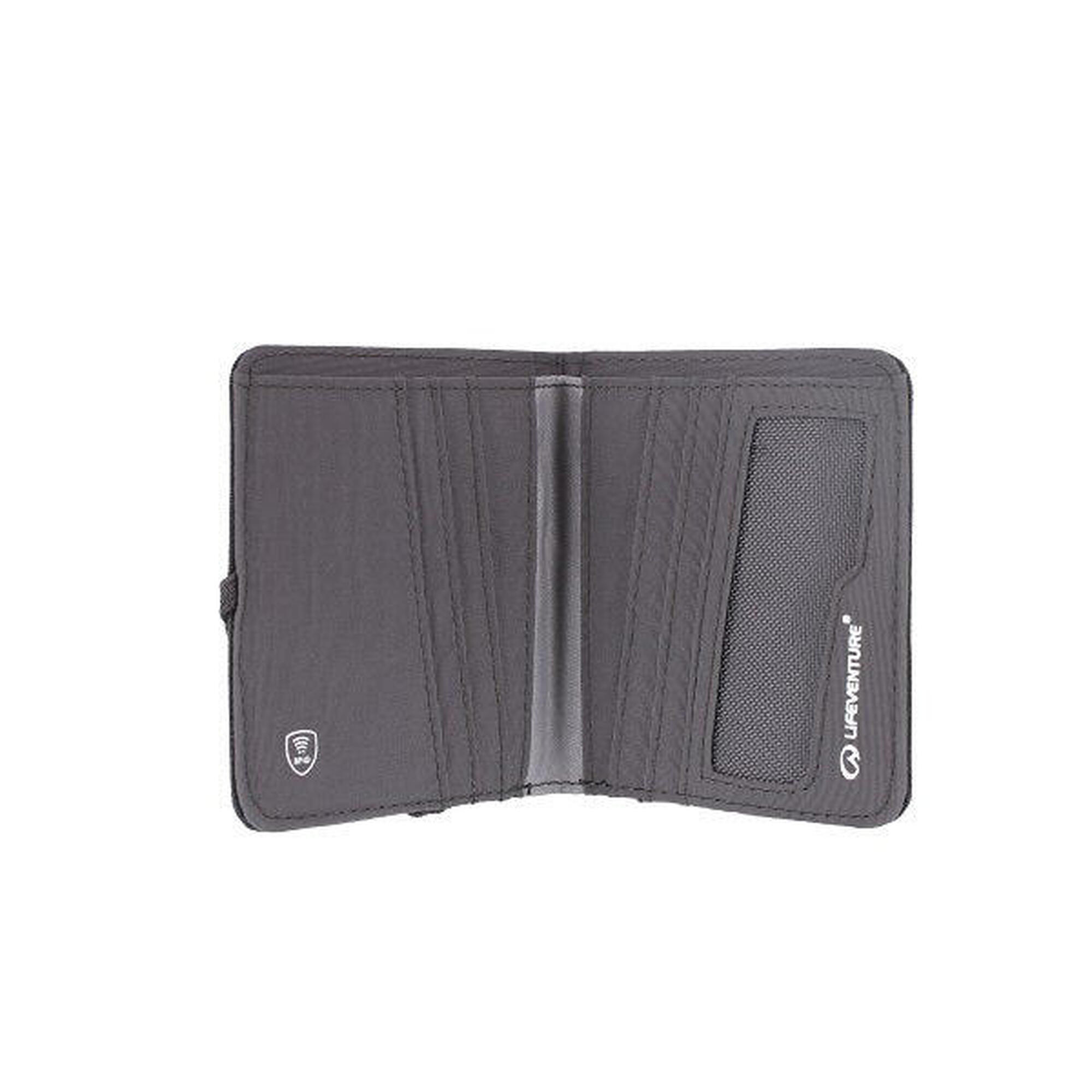 RFID Compact Recycled Wallet - Grey