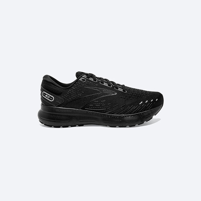 Glycerin 20 Wide Adult Men Road Running Shoes - Black