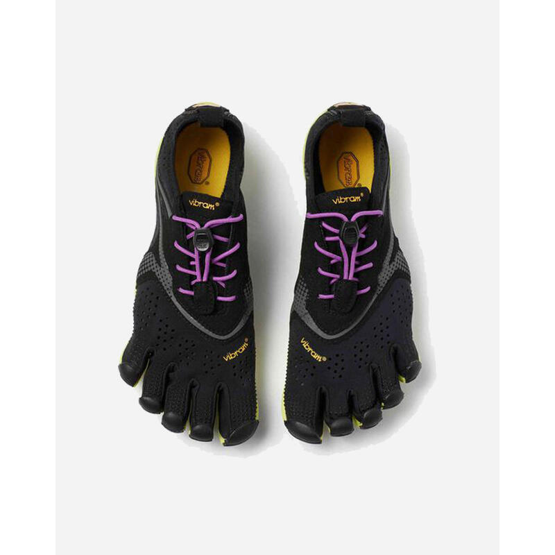 V-Run 五指鞋 - 黑色/黃色/紫色