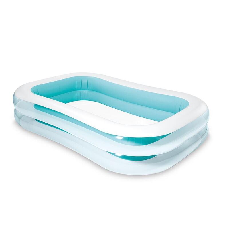 Swim Center 充氣家庭水池 103" X 69" X 22" - 藍色/白色