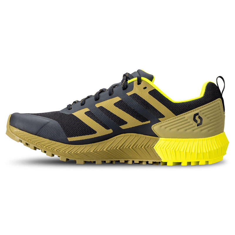 Kinabalu 2 Men Trail Running Shoes - Mud Green, Yellow