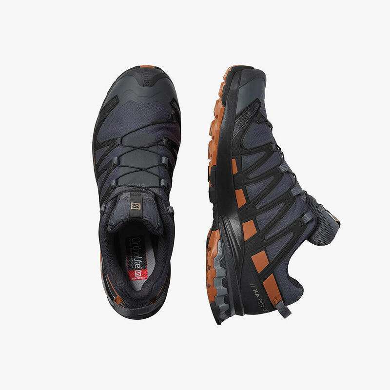 XA Pro 3D V8 Wide GTX Men Trail Running Shoes - Ebony