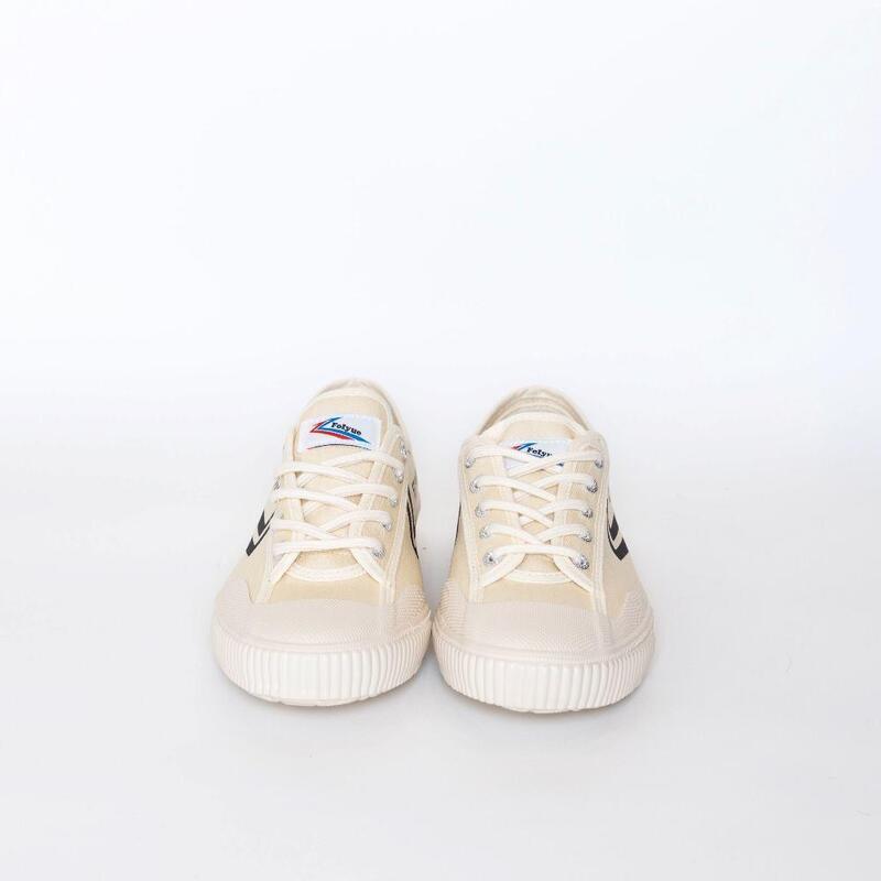 Nude Black LO Canvas Shoes - White/Black