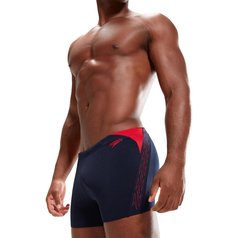 ECO ENDURANCE+ HYPER BOOM SPLICE MEN'S AQUASHORT - NAVY/RED