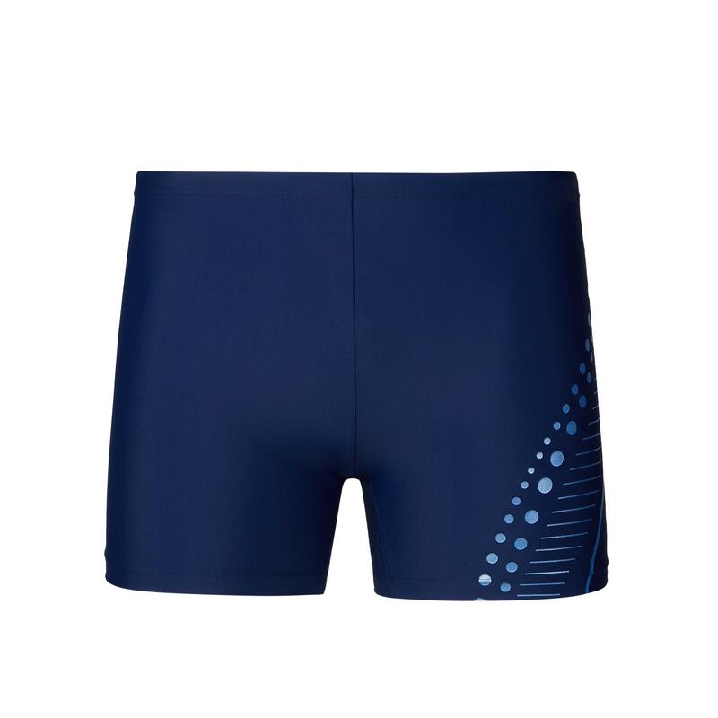 50週年 男士 TOUGHSUIT 側印花基礎訓練平腳泳褲 - 深藍色/藍色