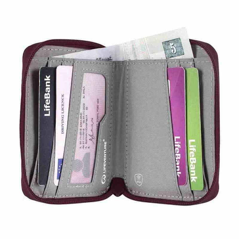 RFID Bi-Fold Recycled Wallet - Purple