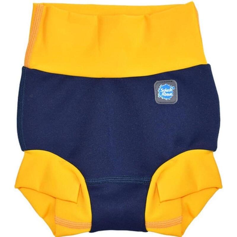 Happy Nappy DUO Baby Swim Nappy - Navy Yellow