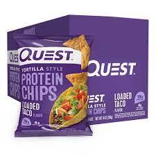 Quest Protein Chips - LOADED TACO - TORTILLA STYLE 8 PACKS