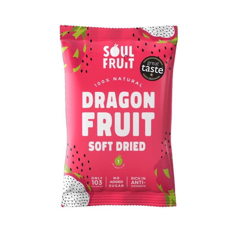 Superfruit Snacks 100% Fruit Soft Dried Chips 30g x 5 packs - Dragon Fruit