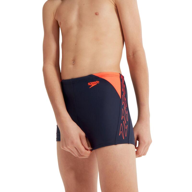 ECO ENDURAFLEX JUNIOR (AGE 6-14) HYPER BOOM LOGO SPLICE AQUASHORT - NAVY