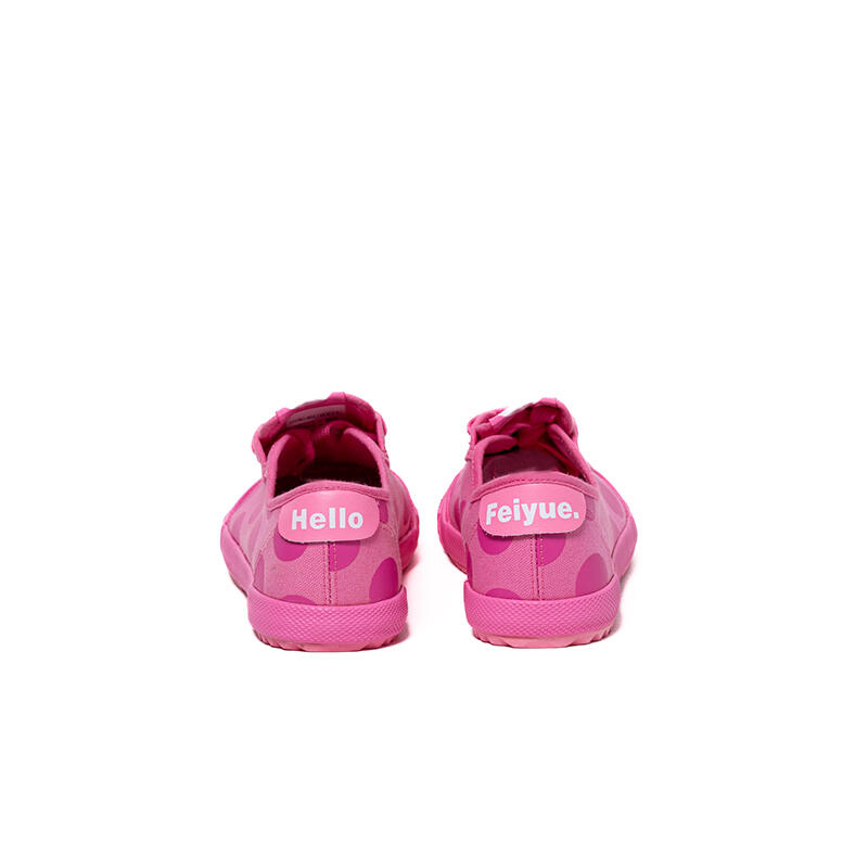 Lowrys Farm X DAFU Kids Feiyue Polka Pink LO Canvas Shoes - Pink