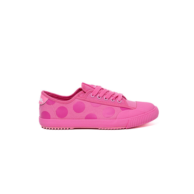 Lowrys Farm X DAFU Unisex Feiyue Polka Pink LO Canvas Shoes - Pink