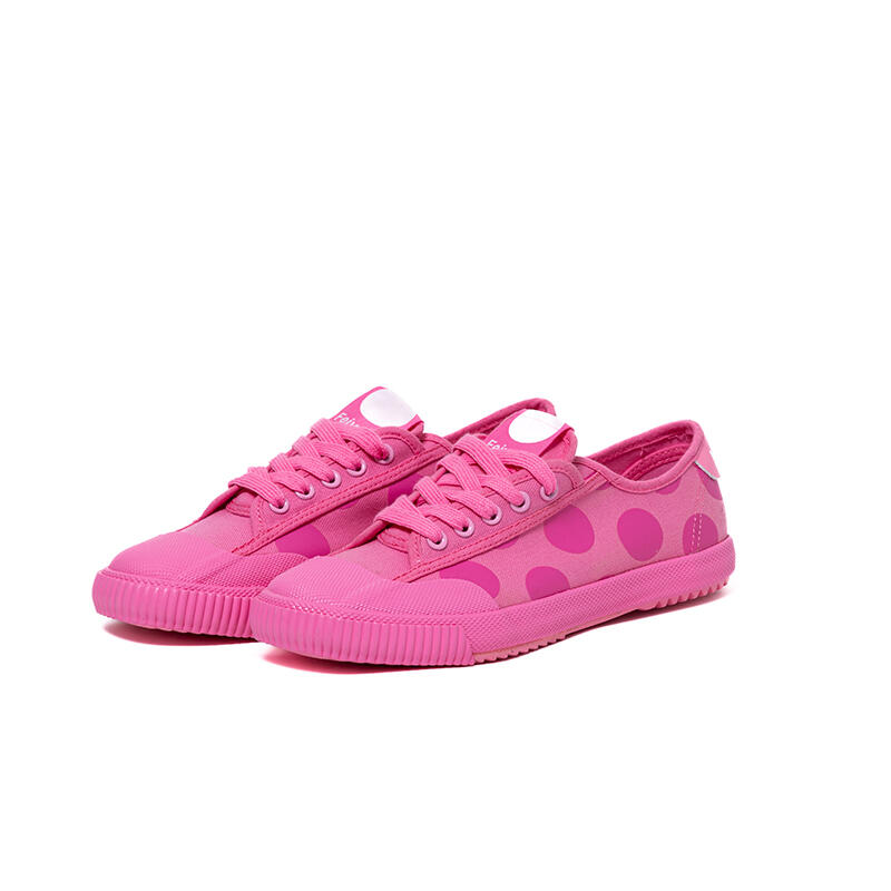 Lowrys Farm X DAFU Feiyue Polka Pink LO 中性帆布鞋 - 粉紅色