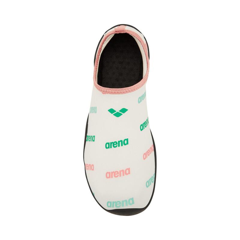 ADULT PASTEL POP ALLOVER AQUA SHOES - WHITE