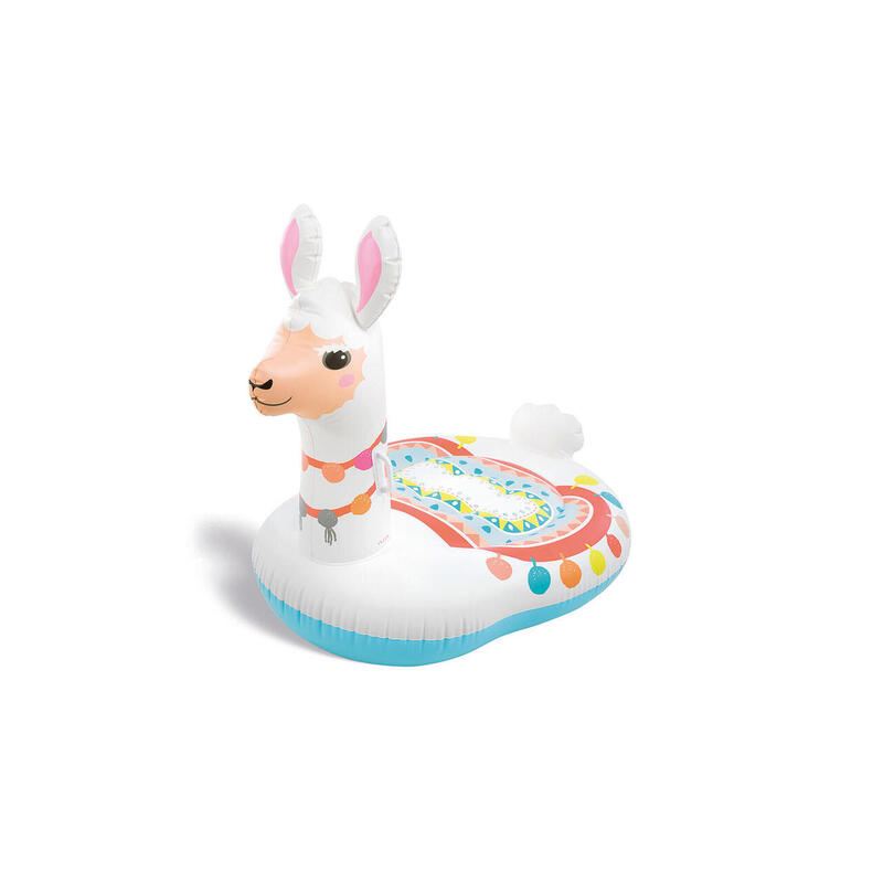 Kids Cute Llama Ride-On Inflatable Pool Float - White