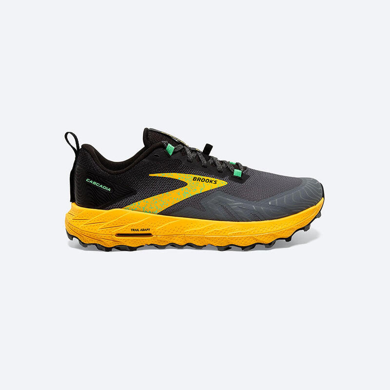 Cascadia 17 Men's Trail Running Shoes - Black x Yellow