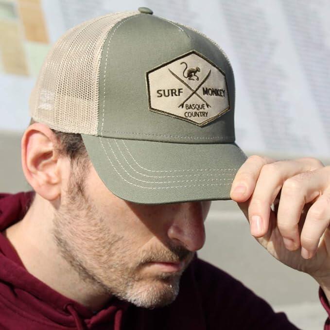 Gorra Trucker - 5 Paneles / Adulto / Talla única (Verde/Beige) 4/7
