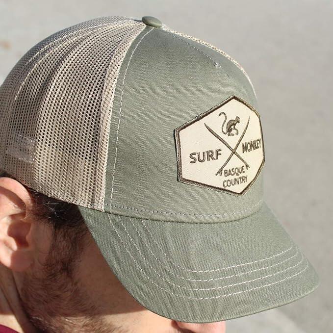 Gorra Trucker - 5 Paneles / Adulto / Talla única (Verde/Beige) 6/7