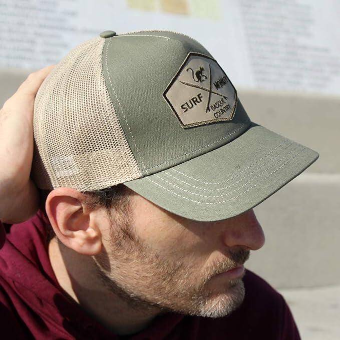 Gorra Trucker - 5 Paneles / Adulto / Talla única (Verde/Beige) 5/7