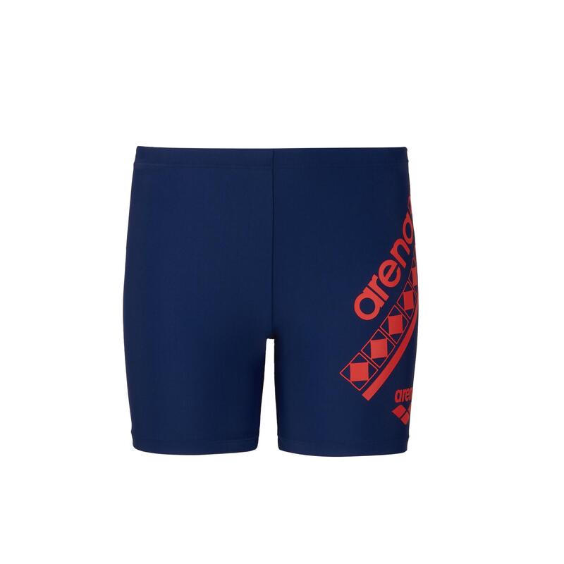 50週年 中童 TOUGHSUIT 訓練平腳泳褲 - 深藍色/紅色