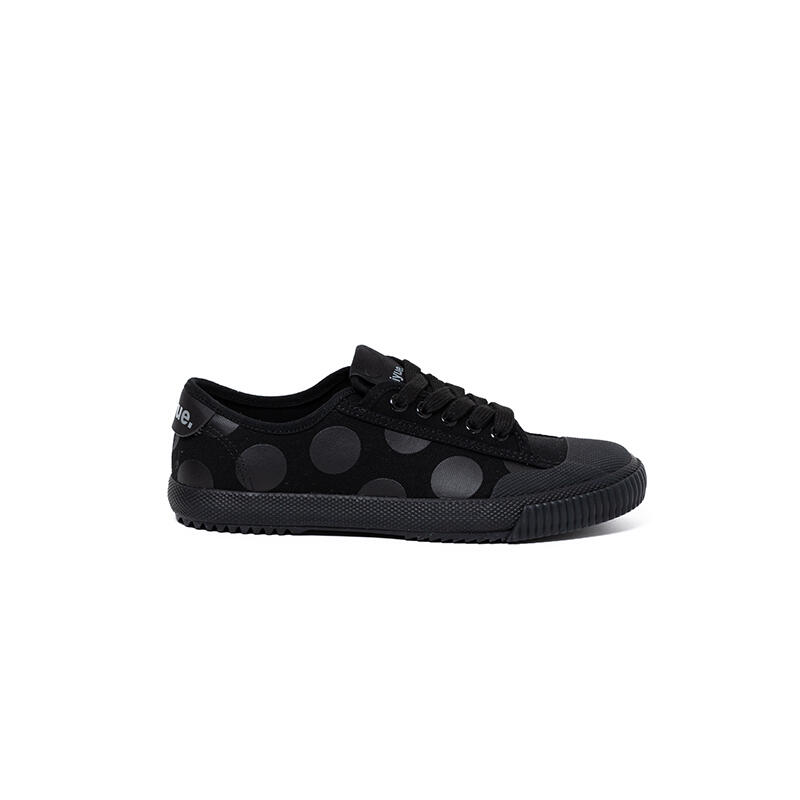 Lowrys Farm X DAFU Kids Feiyue Polka Black LO Canvas Shoes - Black