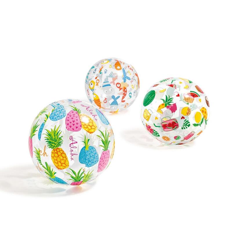 Lively Print Inflatable Pool Ball 20" - Random color