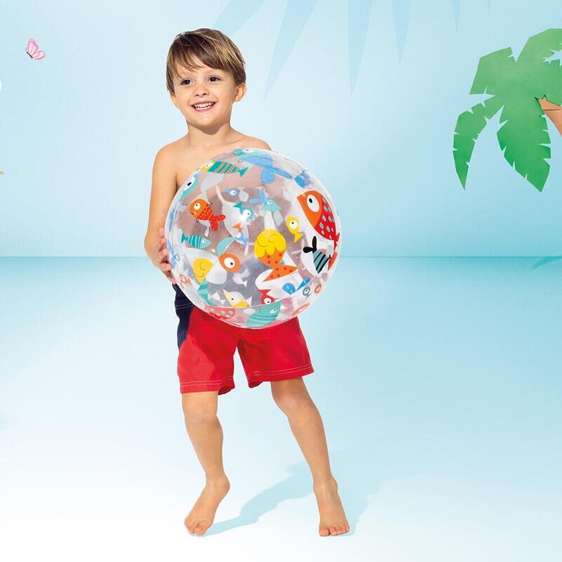 Lively Print Inflatable Pool Ball 20" - Random color