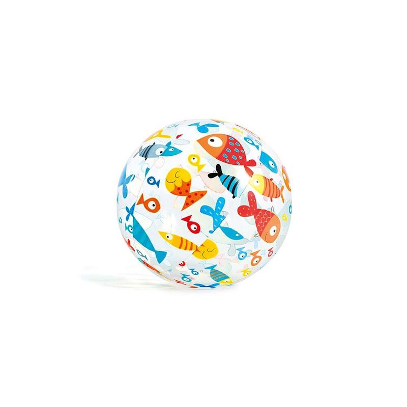 Lively Print Inflatable Pool Ball 20" - Random color