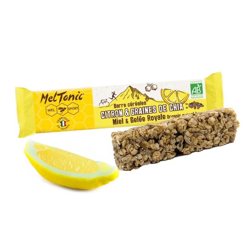 Barre céréales bio Meltonic citron/graine de chia