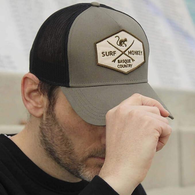 Casquette Trucker - 5 panneaux / Adulte / Taille unique (olive/noir) 4/7