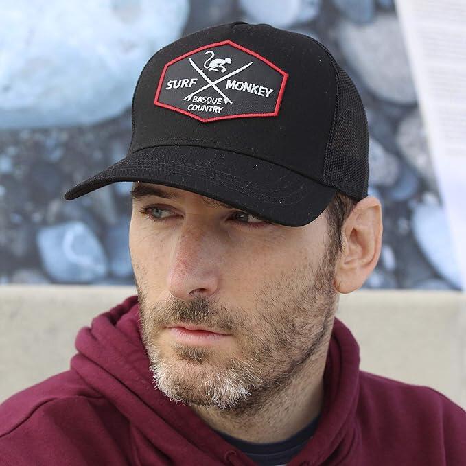 Gorra Trucker - 5 Paneles / Adulto / Talla única (Negro/Negro) 4/7