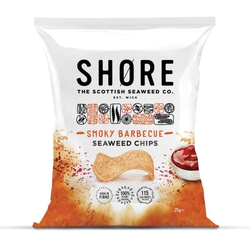 Smoky Barbeque Flavor Seaweed Chips (25g) - 12 Packs
