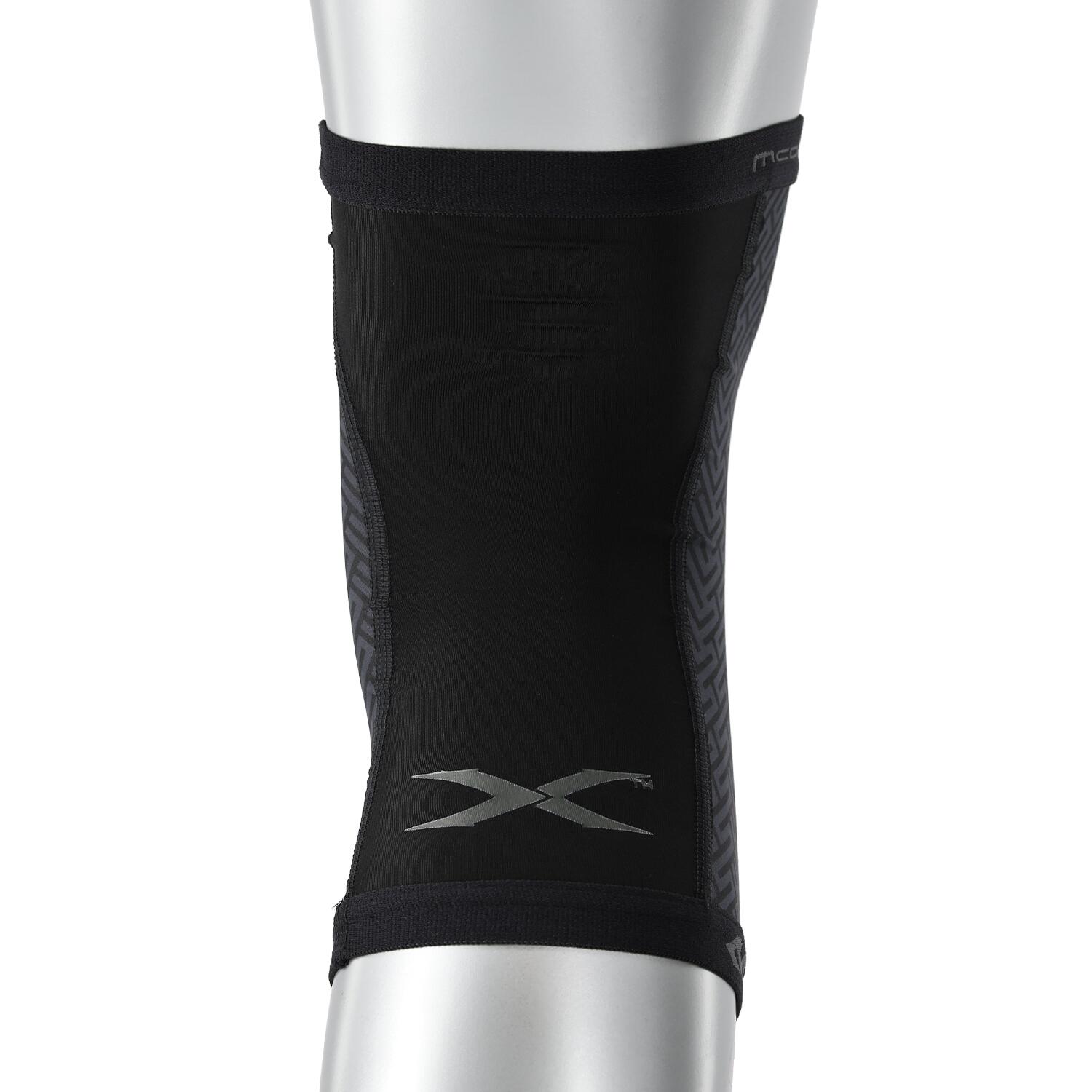 Dual Layer Compression Knee Sleeves - 1 Pair (Black) (Model:X605)