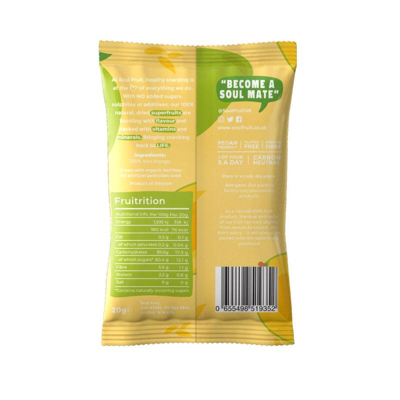 Superfruit Snacks 100% Fruit Chips 20g x 5 packs - Keo Mango