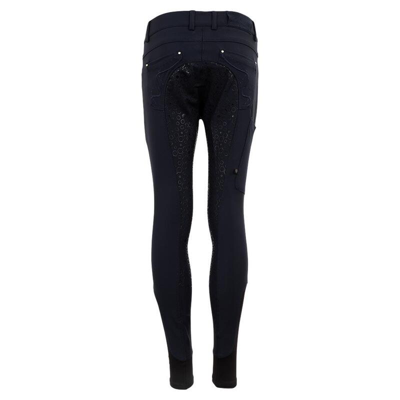 Pantaloni echitație BR Equitation Marissa cu grip complet pentru copii