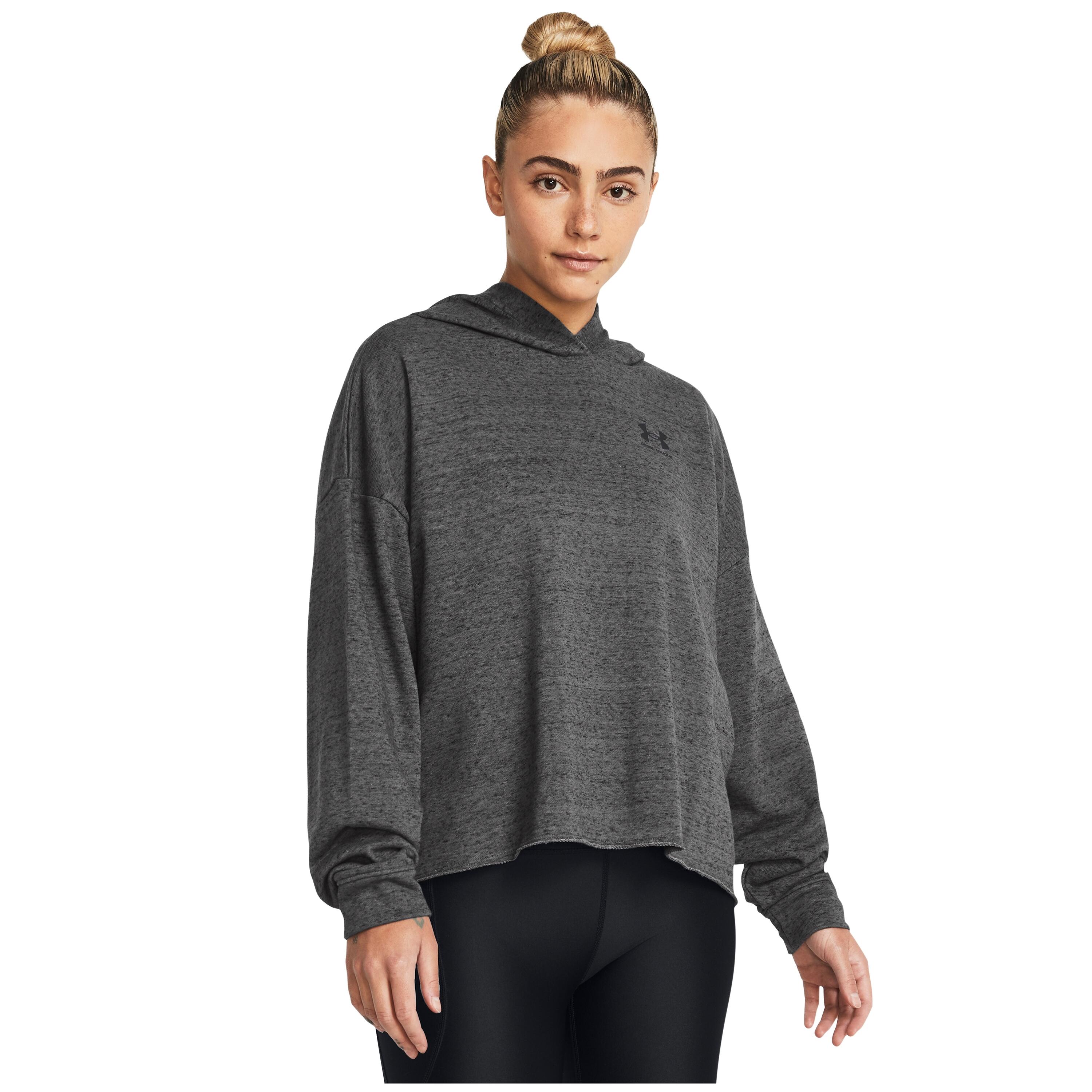 Sweatshirt à capuche oversize femme Under Armour Rival Terry 2/4