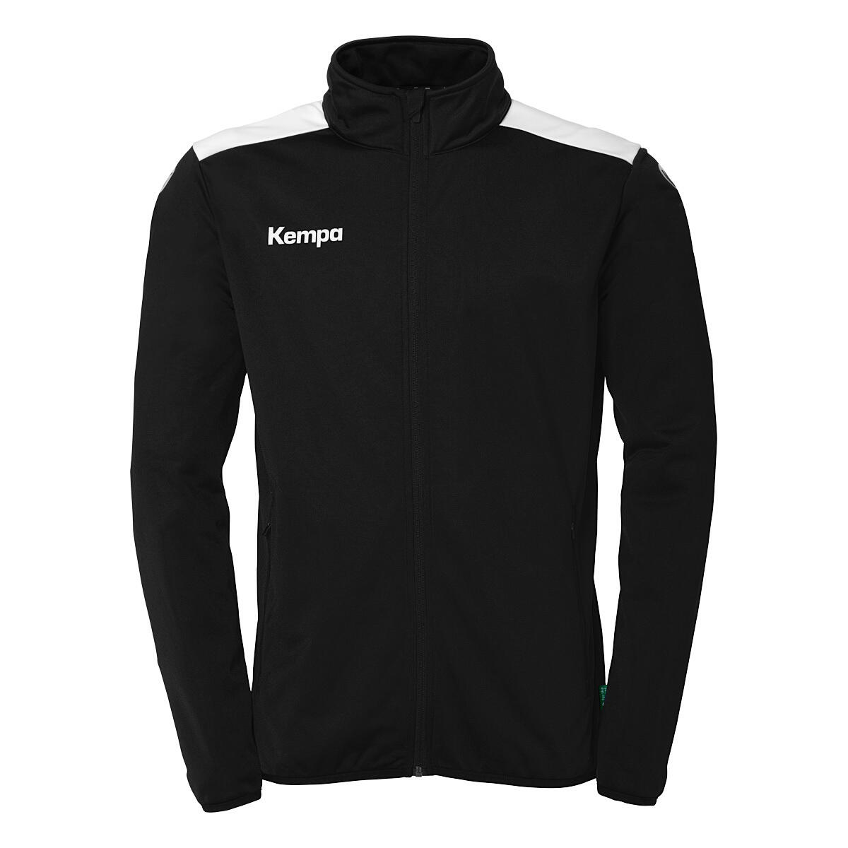 Kempa - Veste D'Entraînement Emotion 27 Poly Jacket Kempa - Gilet Manches Longues - Blanc|noir -  6 À 8 Ans - Decathlon