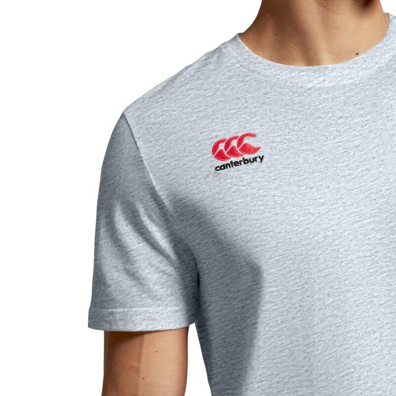 Katoenen T-shirt met klein logo Canterbury