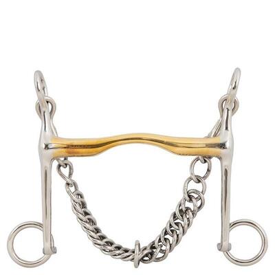 Morso a briglia per cavalli BR Equitation Soft Contact 14mm shanks 140mm