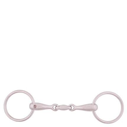 Mors double brisures pour cheval massif inox BR Equitation